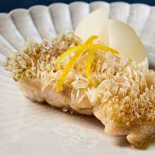 Tilefish Scale-Crusted Grilling