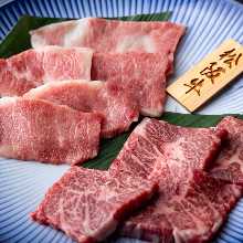 Assorted extra prime yakiniku,Matsusaka beef