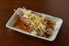 Grilled liver rare