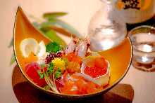 Assorted sashimi, 7 kinds