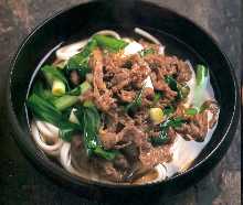 Wheat noodles with meat