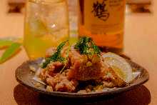 Fried chicken with herbs and spices