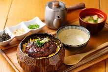 Hitsumabushi-style hamburger steak