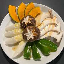 Assorted seasonal vegetables of the day