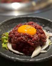 Horse meat tartare