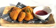 Deep-fried cheese