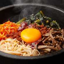Stone grilled bibimbap