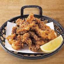 Fried squid legs