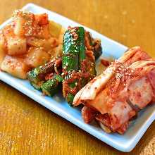 Assorted kimchi