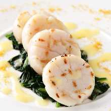 Scallop poele