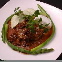 Stewed hamburg steak