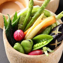 Seasonal Vegetables with Kyoto-style Bagna Cauda