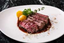 Grilled Kuroge Wagyu Beef Tenderloin with Truffle Sauce