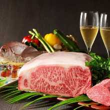 Kuroge Wagyu Sirloin (80g) or Kuroge Wagyu Filet (60g)