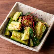 Smashed cucumber salad