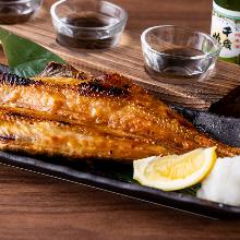 Grilled atka mackerel