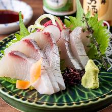 Amberjack sashimi