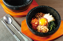 Stone grilled bibimbap