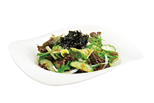 Korean-style salad with seaweed