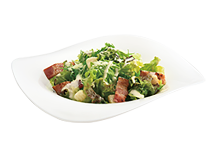 Caesar salad with bacon