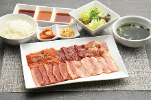 Assorted platter yakiniku lunch set