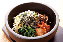 Stone grilled bibimbap