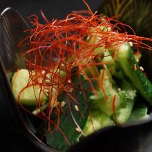 Smashed cucumber salad