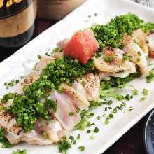 Seared free range chicken