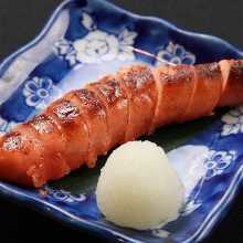 Marinated cod roe