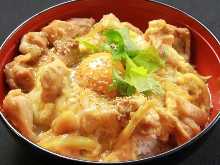"Oyako" locally raised chicken and egg rice bowl