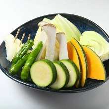 Grilled seasonal vegetables