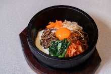 Stone grilled bibimbap