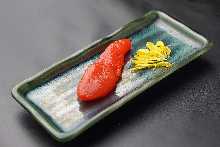 Marinated cod roe (topping)