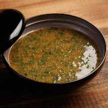 Sea lettuce miso soup
