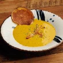 Cream of pumpkin soup