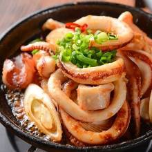 Squid teppanyaki