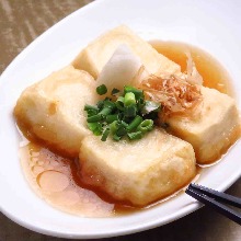Deep-fried tofu in broth