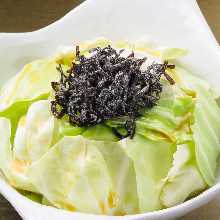 Salted konbu kelp and cabbage