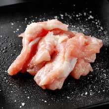 Cooked Jidori chicken neck
