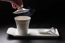 Dashi soup and seasonal dish