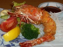 Deep-fried shrimp