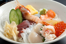 Seafood rice bowl