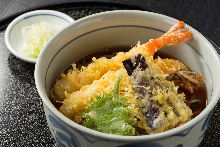 Buckwheat noodles with tempura