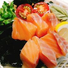 Salmon sashimi