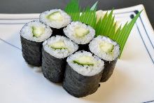 Cucumber sushi rolls