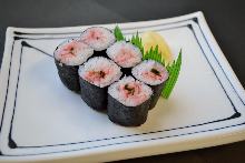 Plum perilla sushi rolls