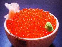 Salmon roe rice bowl