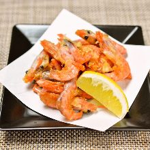 Fried prawns