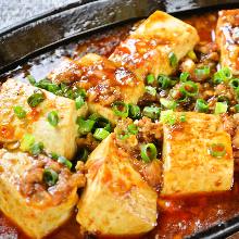 Spicy tofu and ground meat