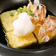 Deep-fried tofu in broth